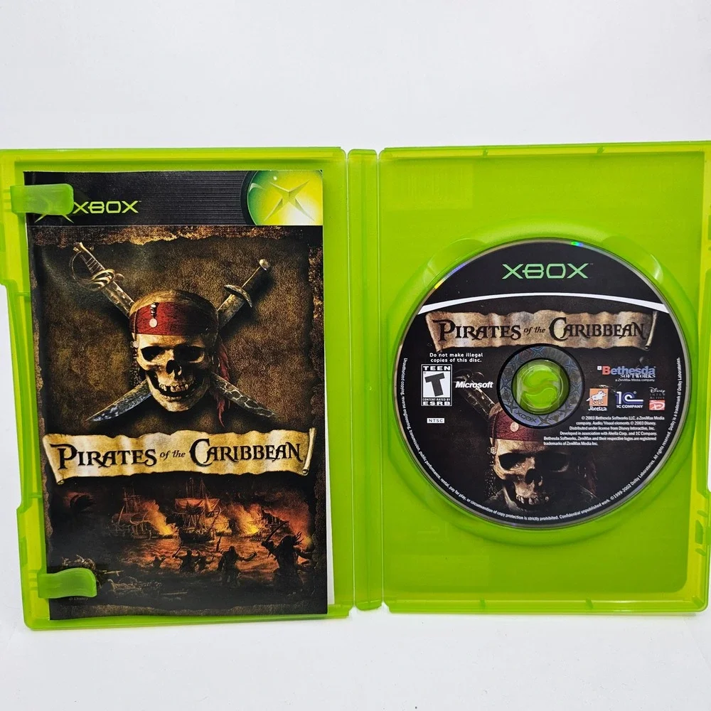Pirates of the Caribbean Xbox 2003 Bethesda CIB Complete with Manual